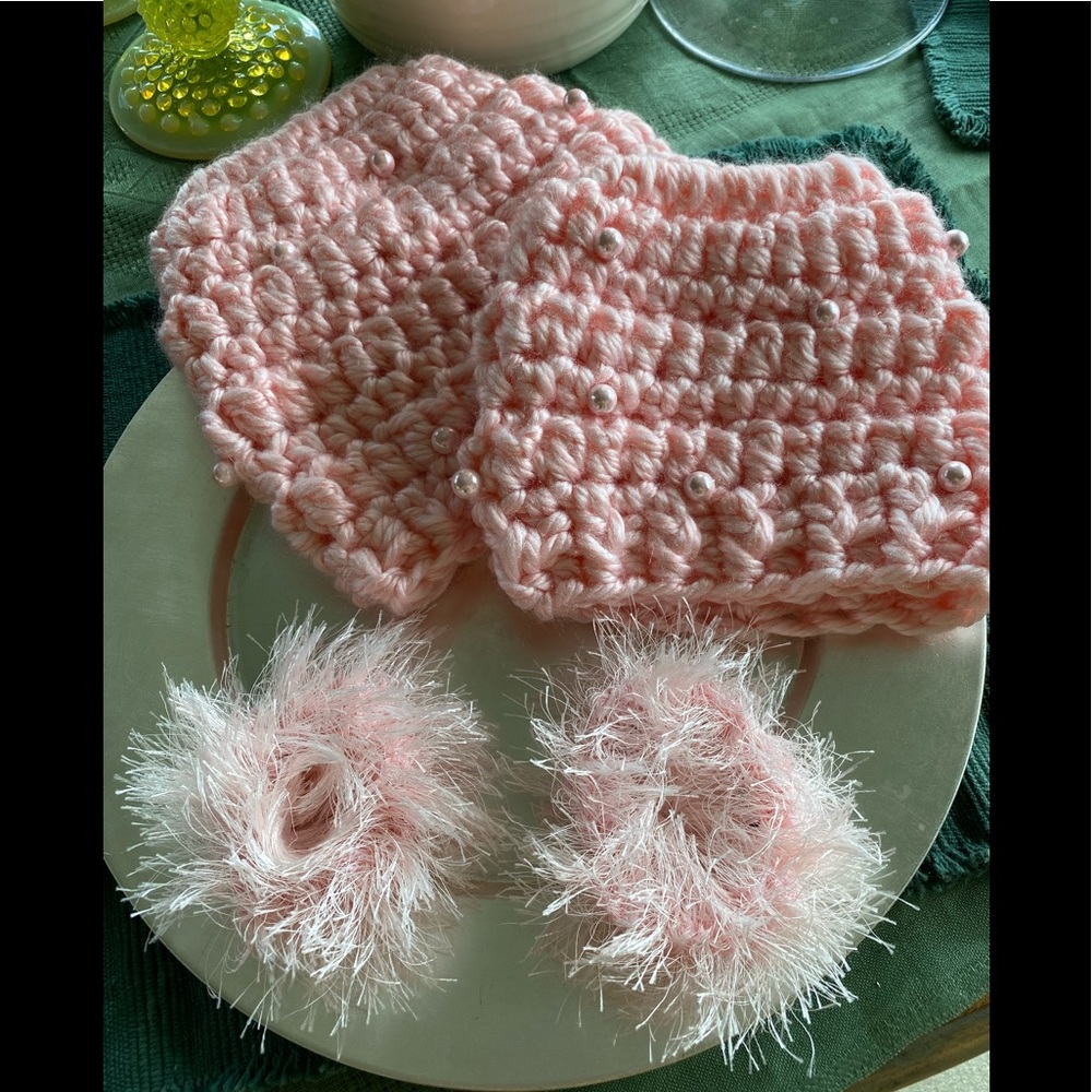 Fabulous Mommy/Child Ponytail Beanie & Scrunchie
